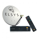 KIT 1 RECEPTOR ELSYS OI TV LIVRE + 1 ANTENA + 1 LNB SIMPLES + 20 METROS DE FIO S/INSTALAÇÃO