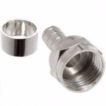 CONECTOR + ANEL CABO RG59 COAXIAL